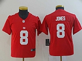 Youth Nike Giants 8 Daniel Jones Red Inverted Legend Limited Jersey,baseball caps,new era cap wholesale,wholesale hats